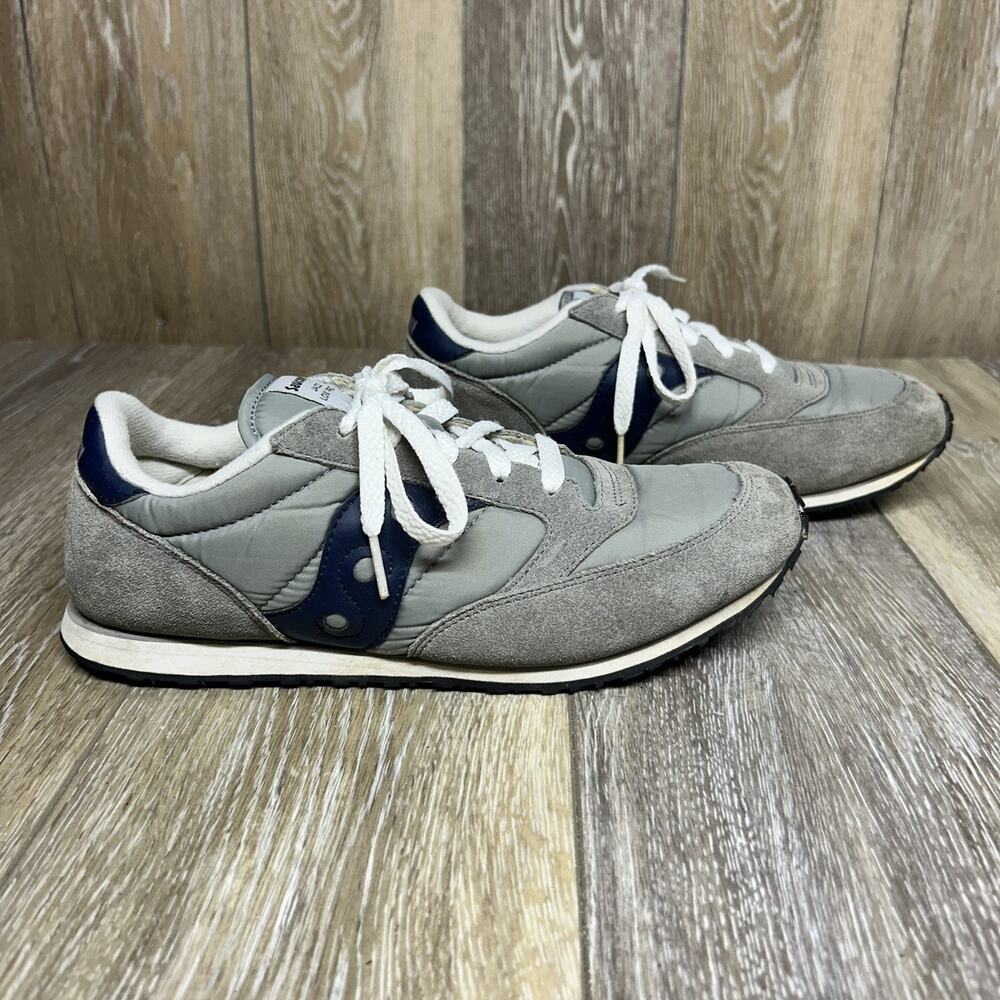 Saucony Original Jazz Low Pro Youth US Size 6.5 Gray Suede SY55995 Sneaker Shoes